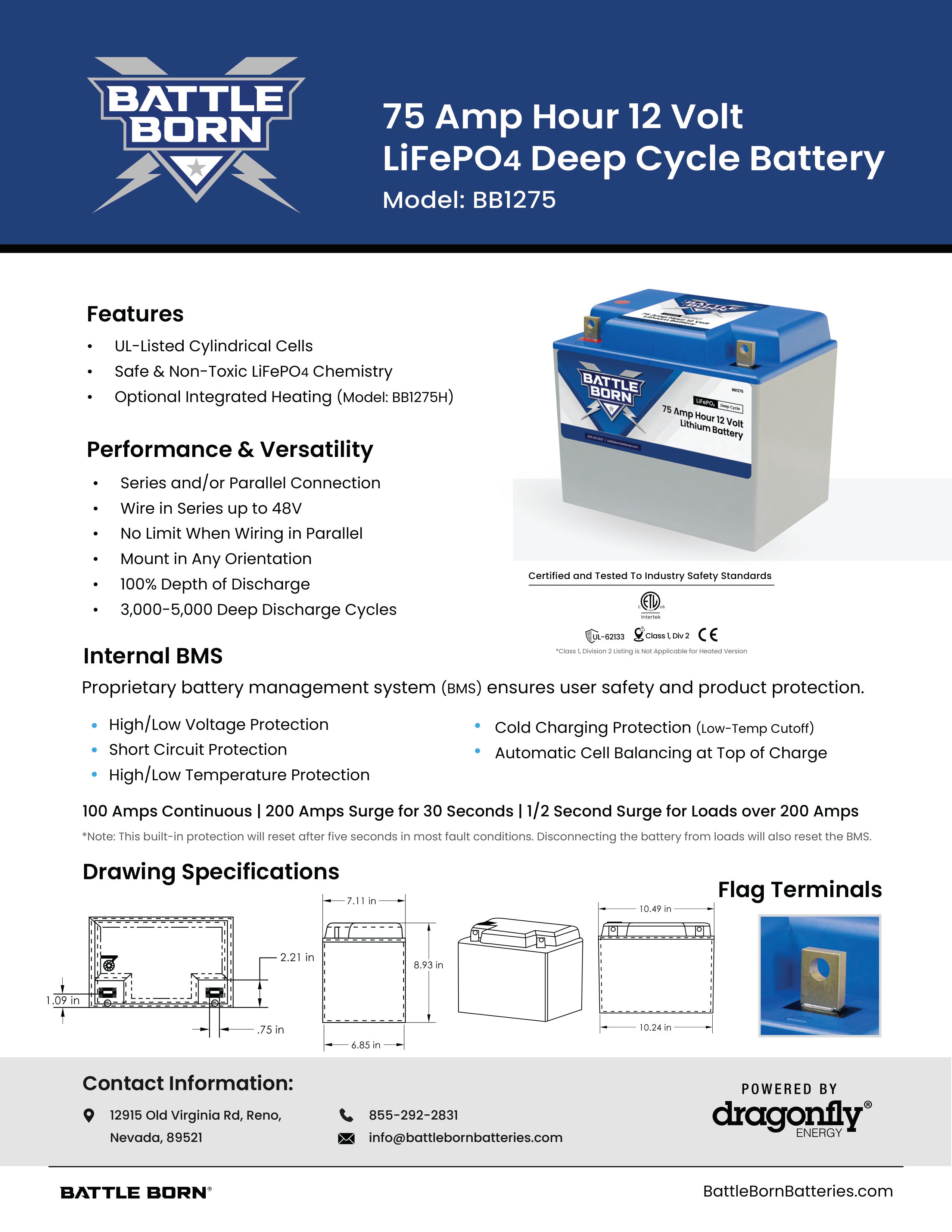 BB1275, BB1275H Data Sheet