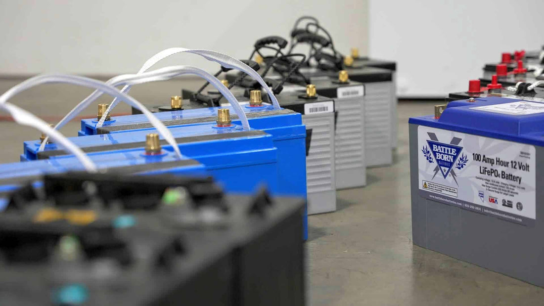 Lead acid and battle born lithium batteries