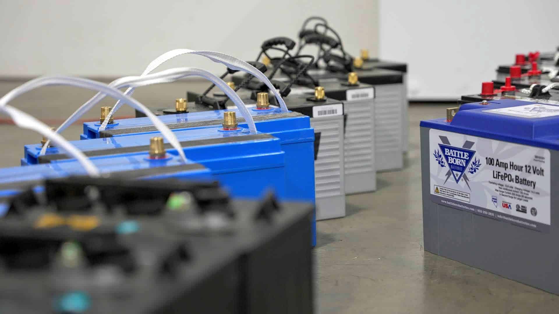 Lead acid and battle born lithium batteries