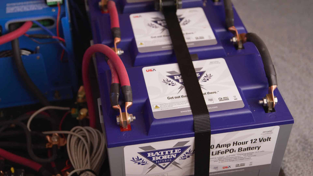 battle born lithium deep cycle batteries installed