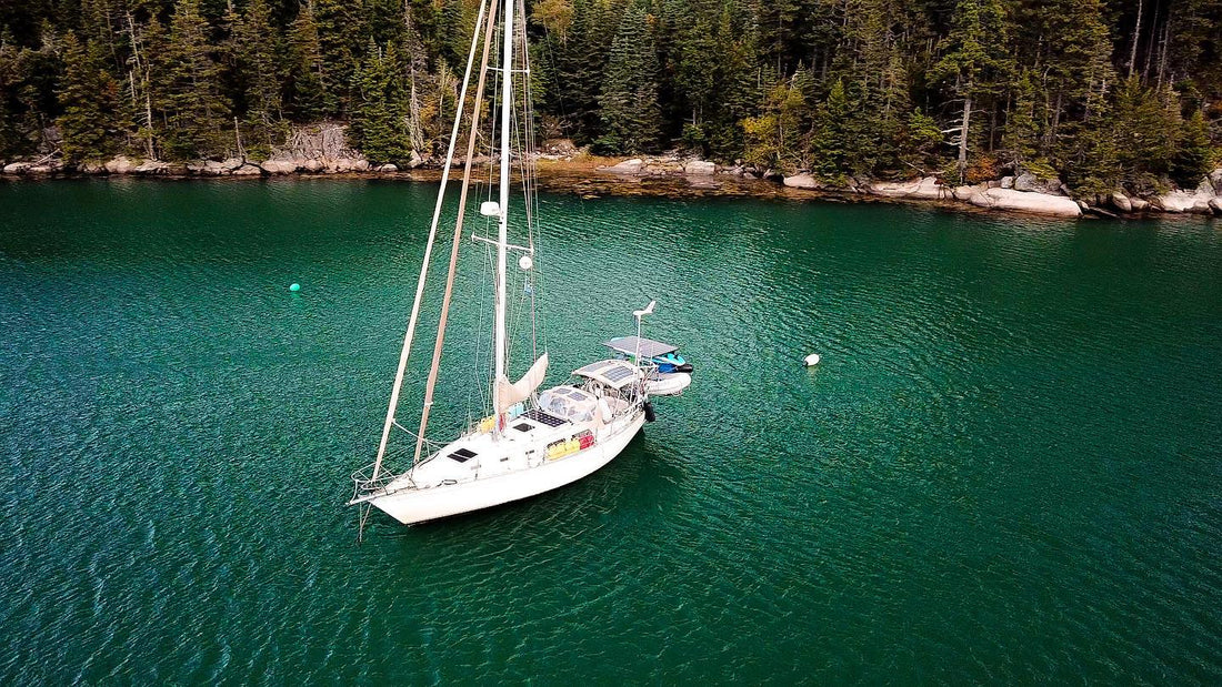 Boat with Solar Panels