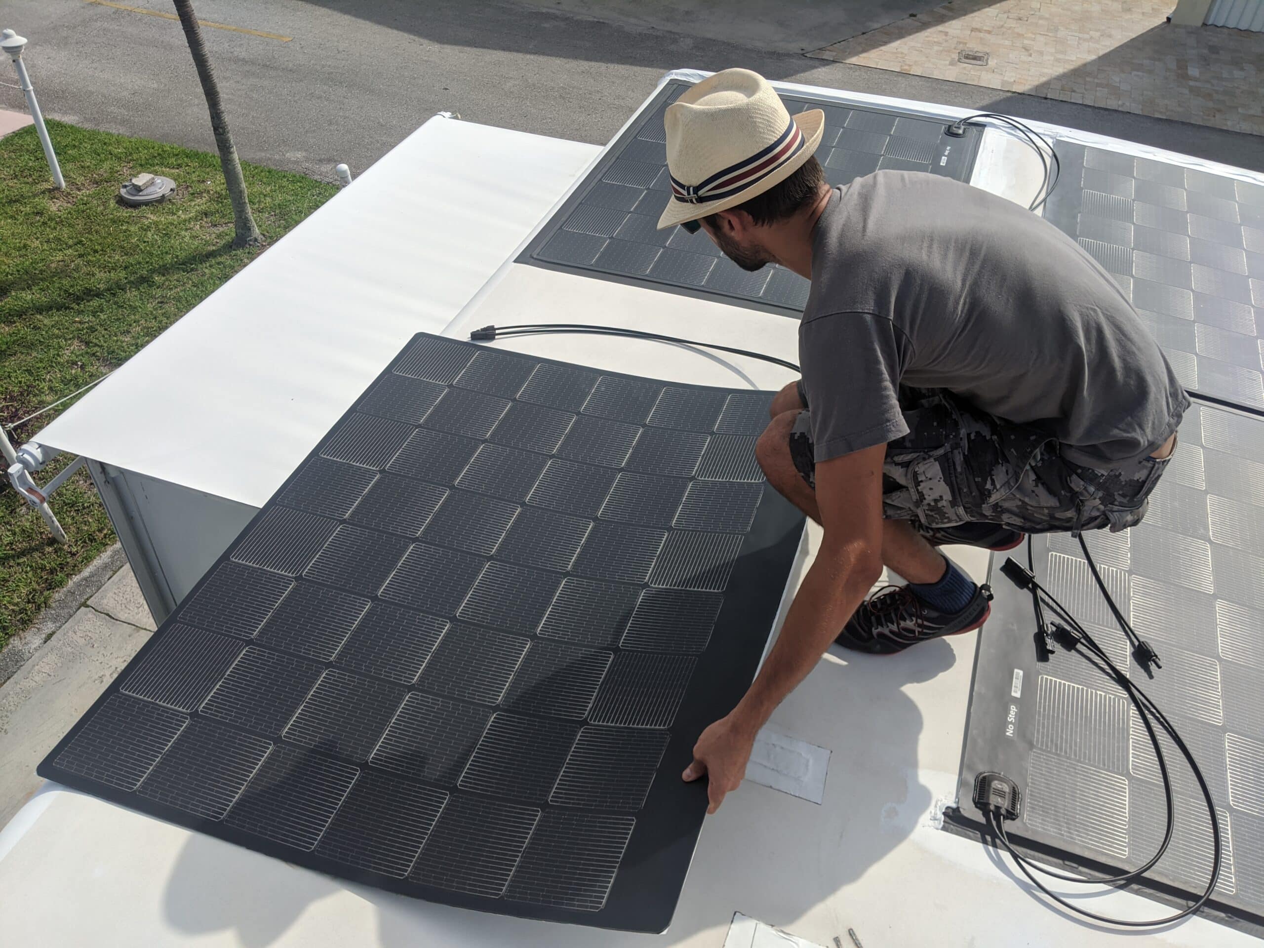 installing solar panels on RV