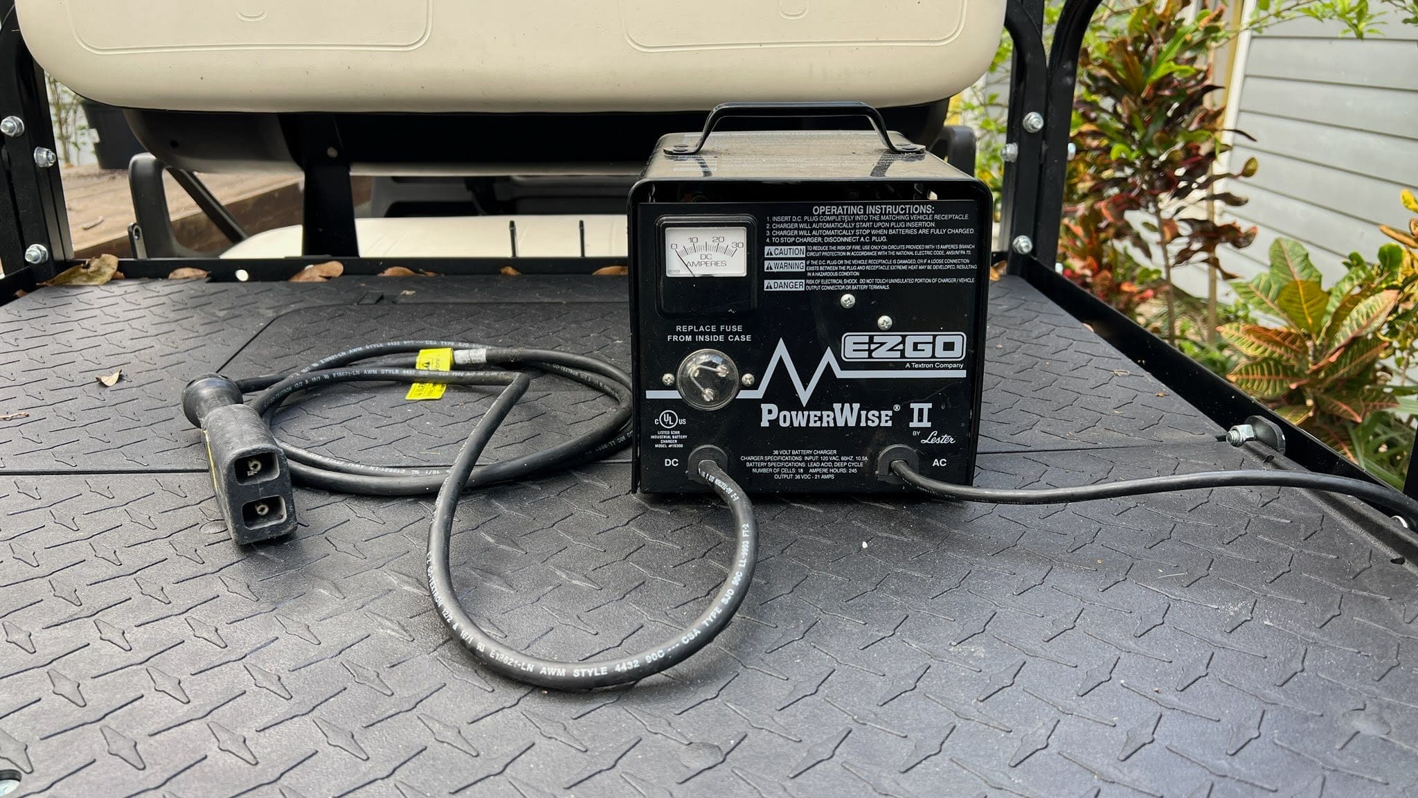 Golf Cart Charger|Wired Together Lead Acid Batteries Powering a Golf Cart|Lester summit charger|Charging A golf cart|Lester On Board Charger|Charging a Golf Cart Battery