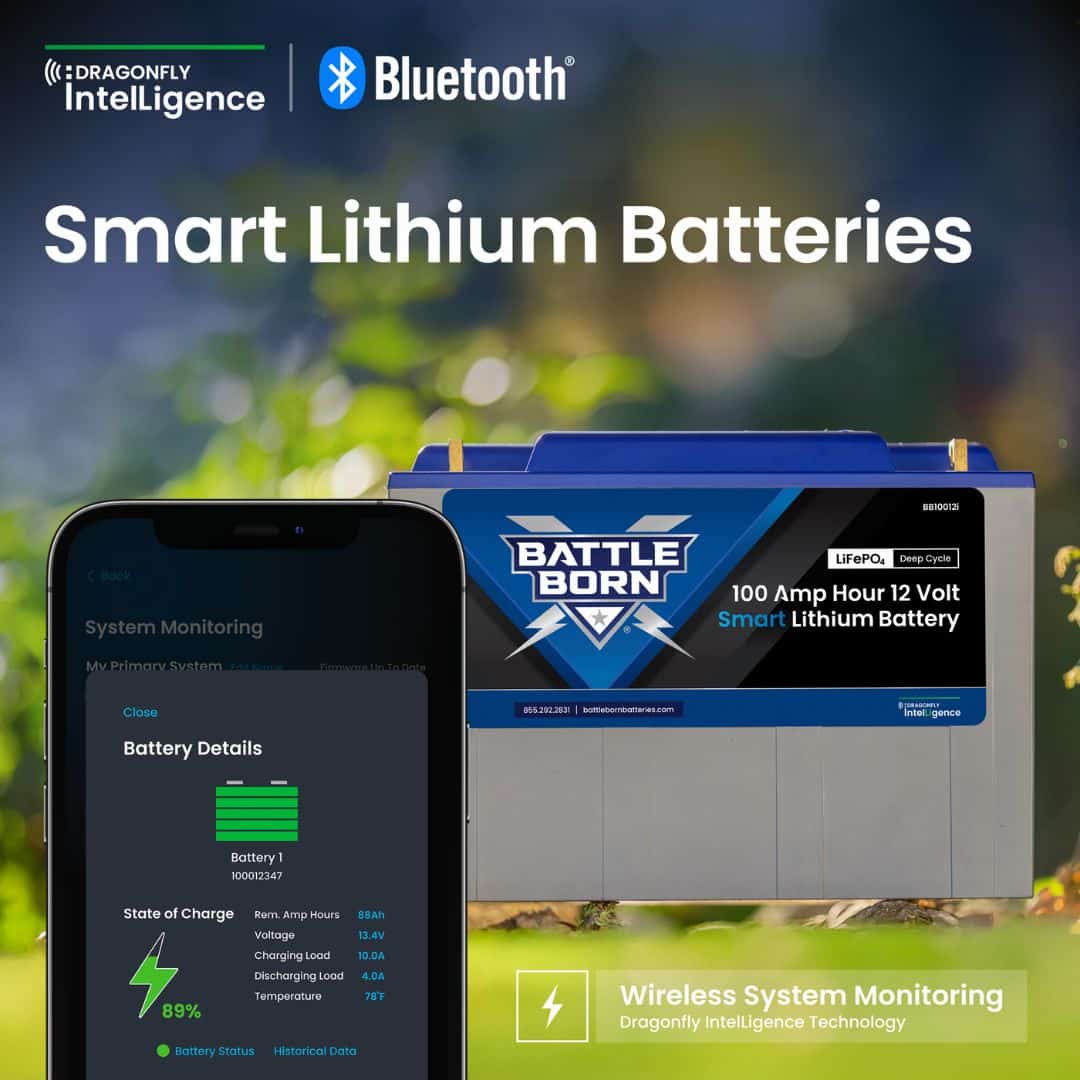 Smart Lithium Batteries with Battle Born Mobile App