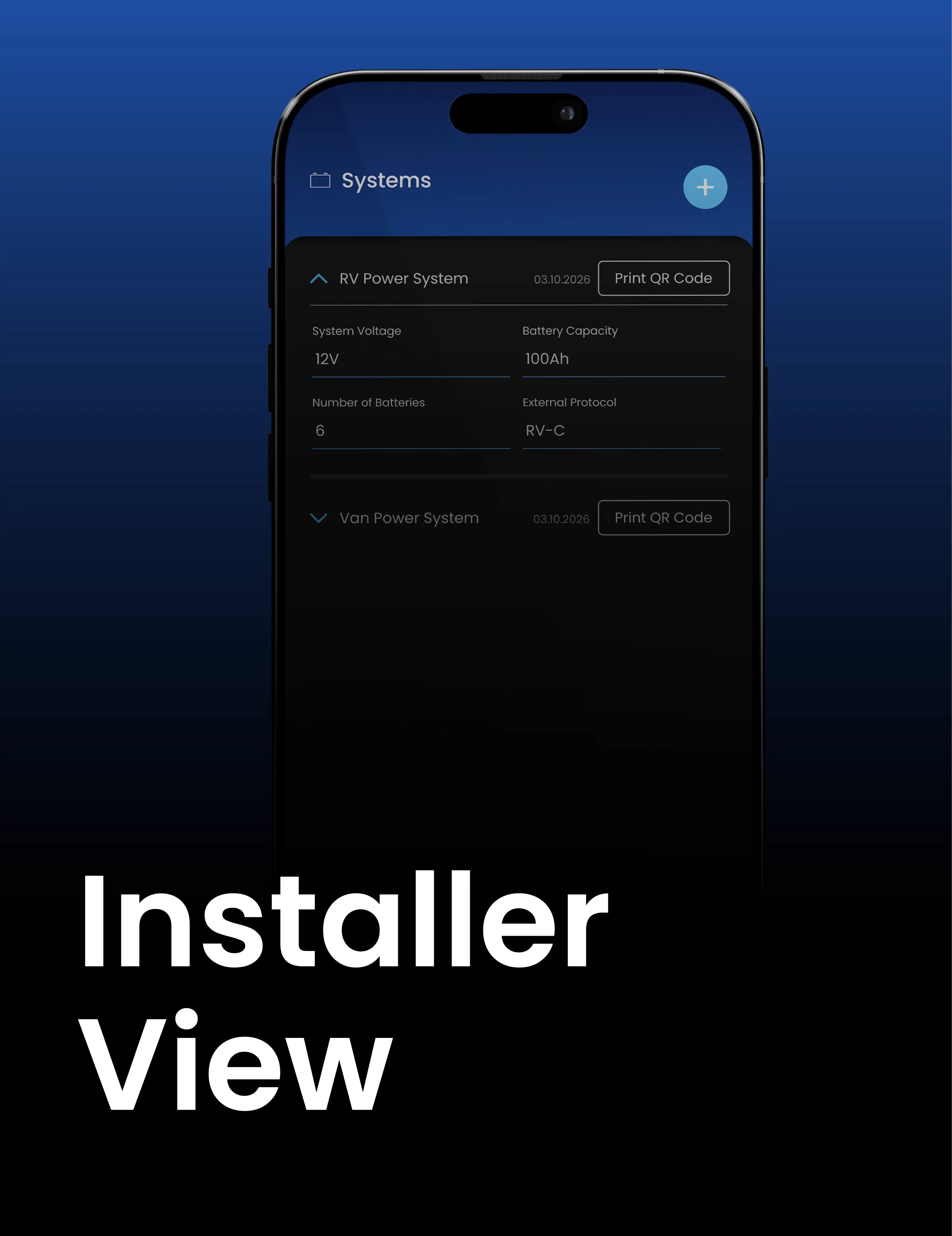 Battle Born® Mobile App | Installer Mode