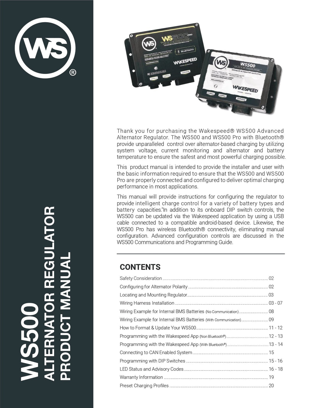 WS500PRO Manual