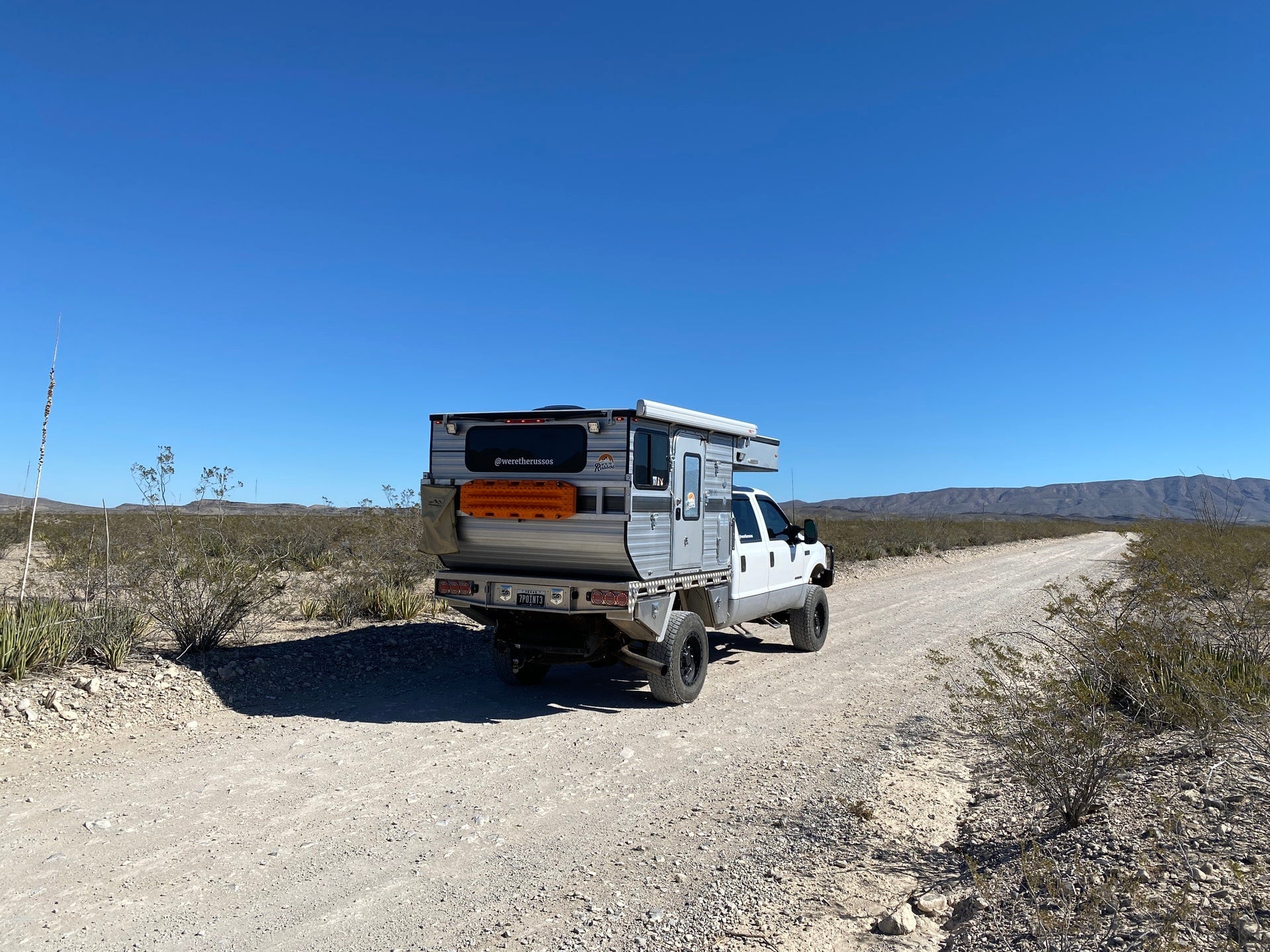 russos overland big bend|We're the Russos Camping in Their Truck Camper in the Desert