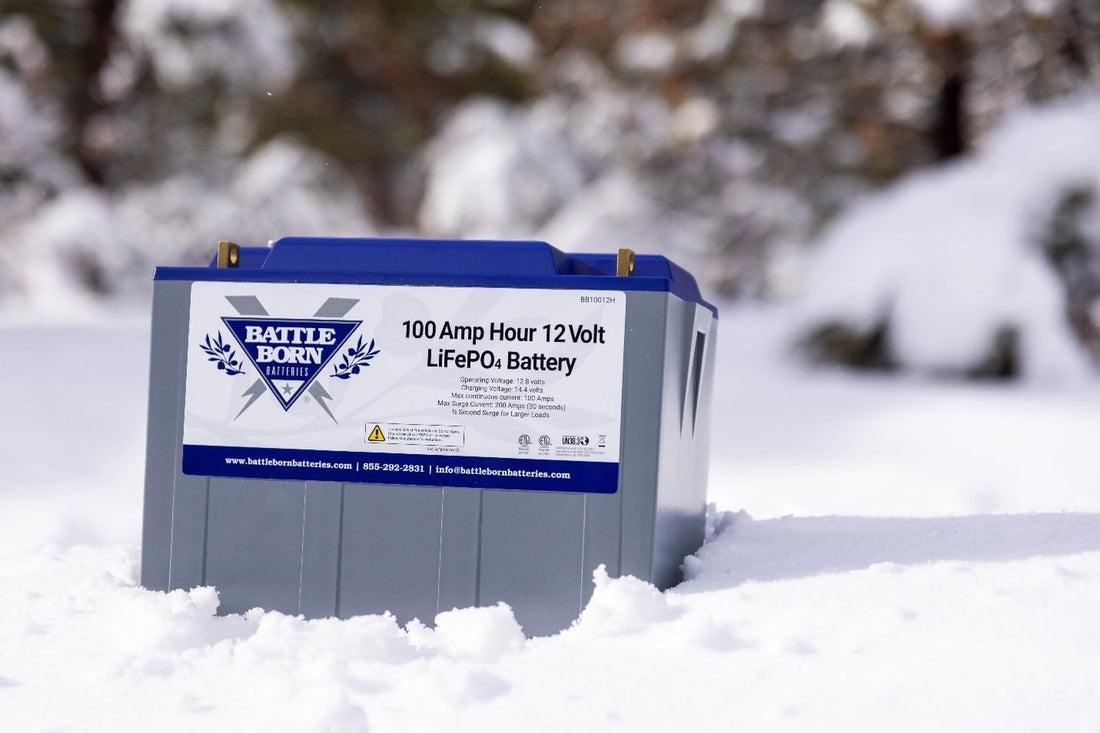 Battel Born Battery in the snow