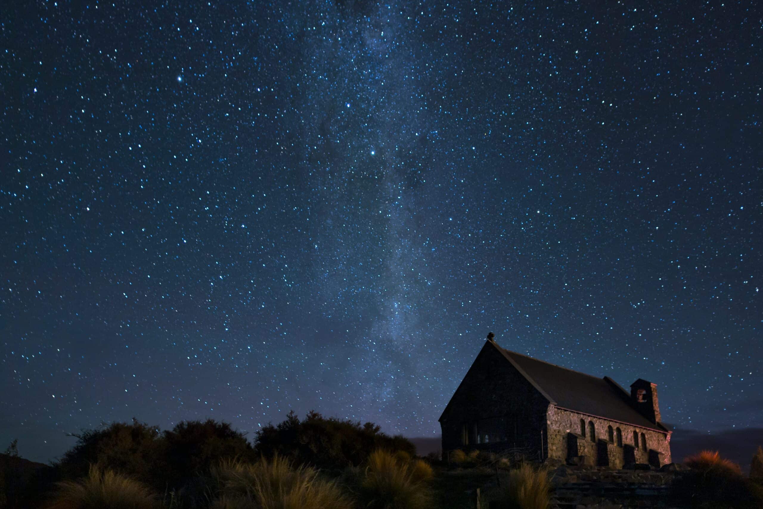 Off grid homestead under the stars