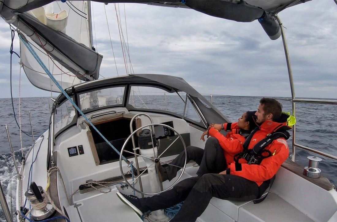 uma sail dan and kika|Catamaran motor yacht on the ocean|Battleborn_ShawGrigsby_Dec2021-D2.00_02_16_10.Still020|electric boat motor battery|Battleborn_JohnCox_Dec2021-D1.00_02_36_18.Still012