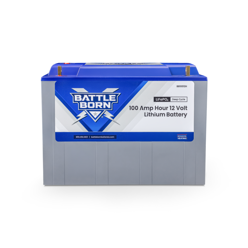 100Ah 12V Heated LiFePO4 Deep Cycle Battery Kit