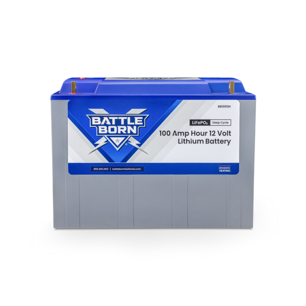 100Ah 12V Heated LiFePO4 Deep Cycle Battery Kit