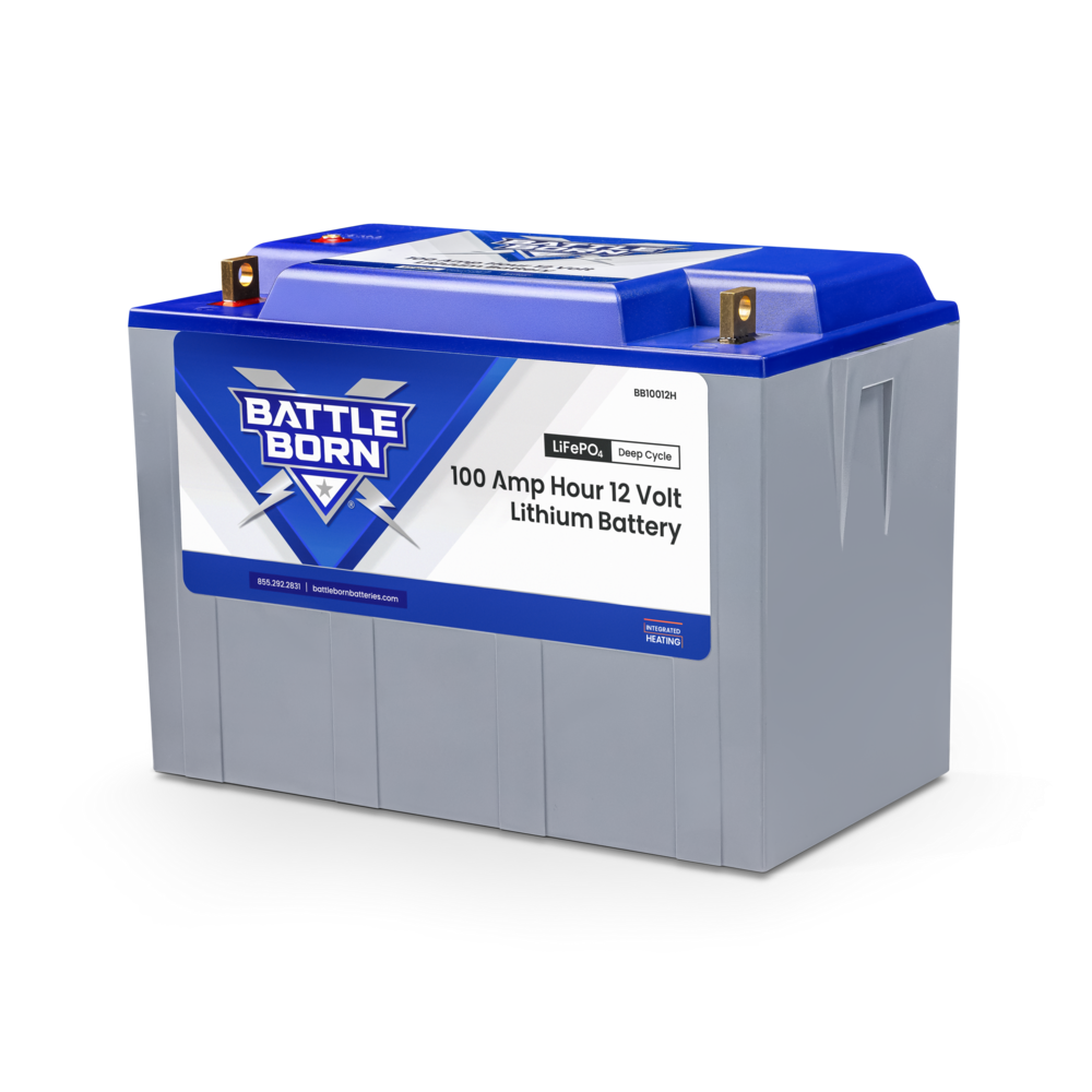100Ah 12V Heated LiFePO4 Deep Cycle Battery Kit