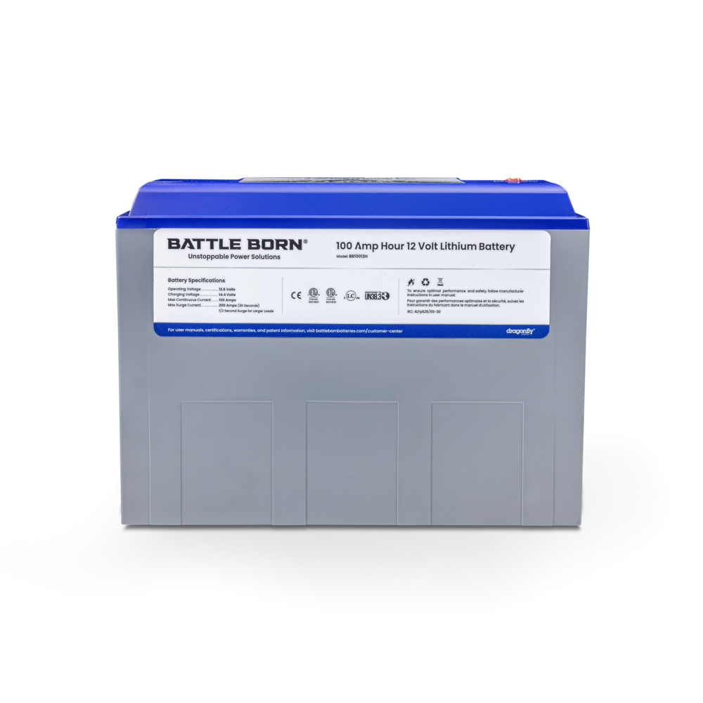 100Ah 12V Heated LiFePO4 Deep Cycle Battery Kit