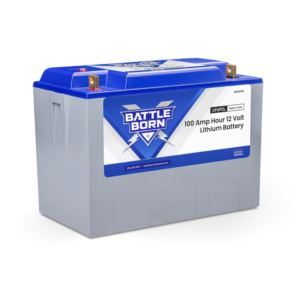 100Ah 12V Heated LiFePO4 Deep Cycle Battery Kit