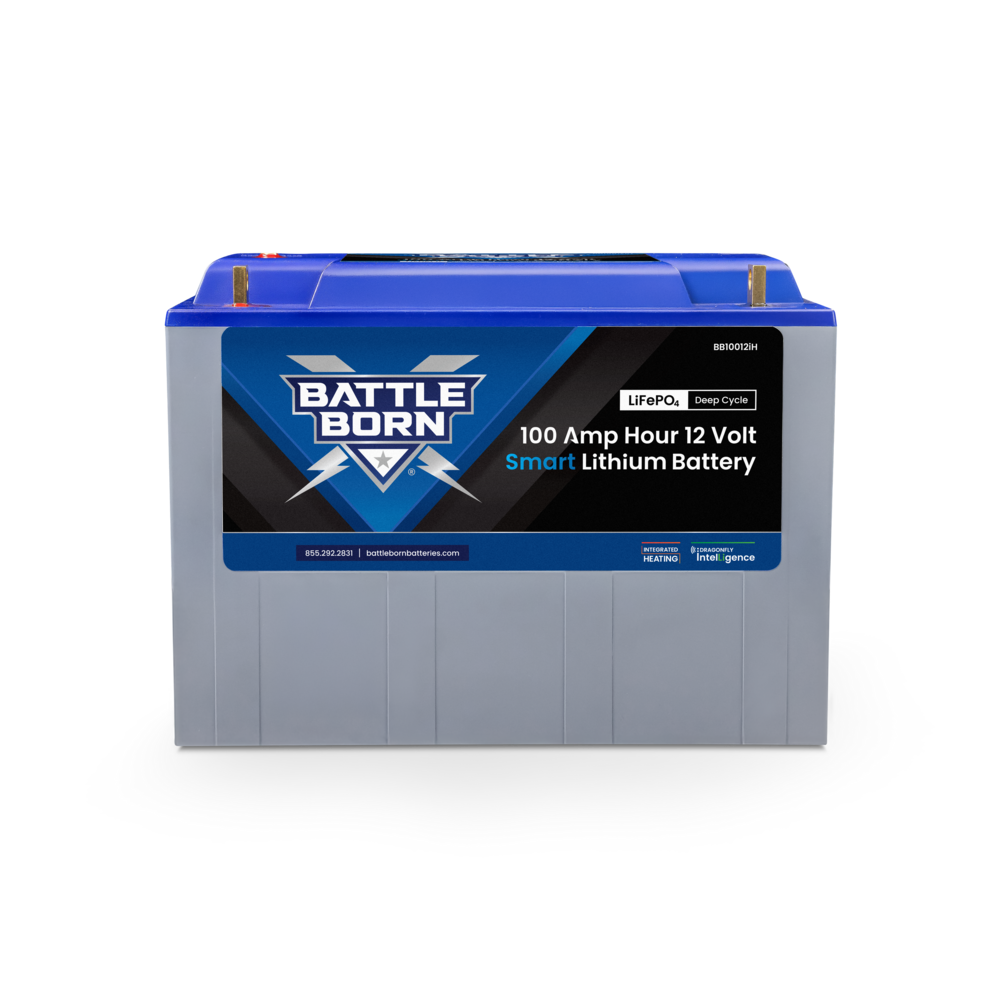 100Ah 12V Smart Heated LiFePO4 Deep Cycle Battery Kit