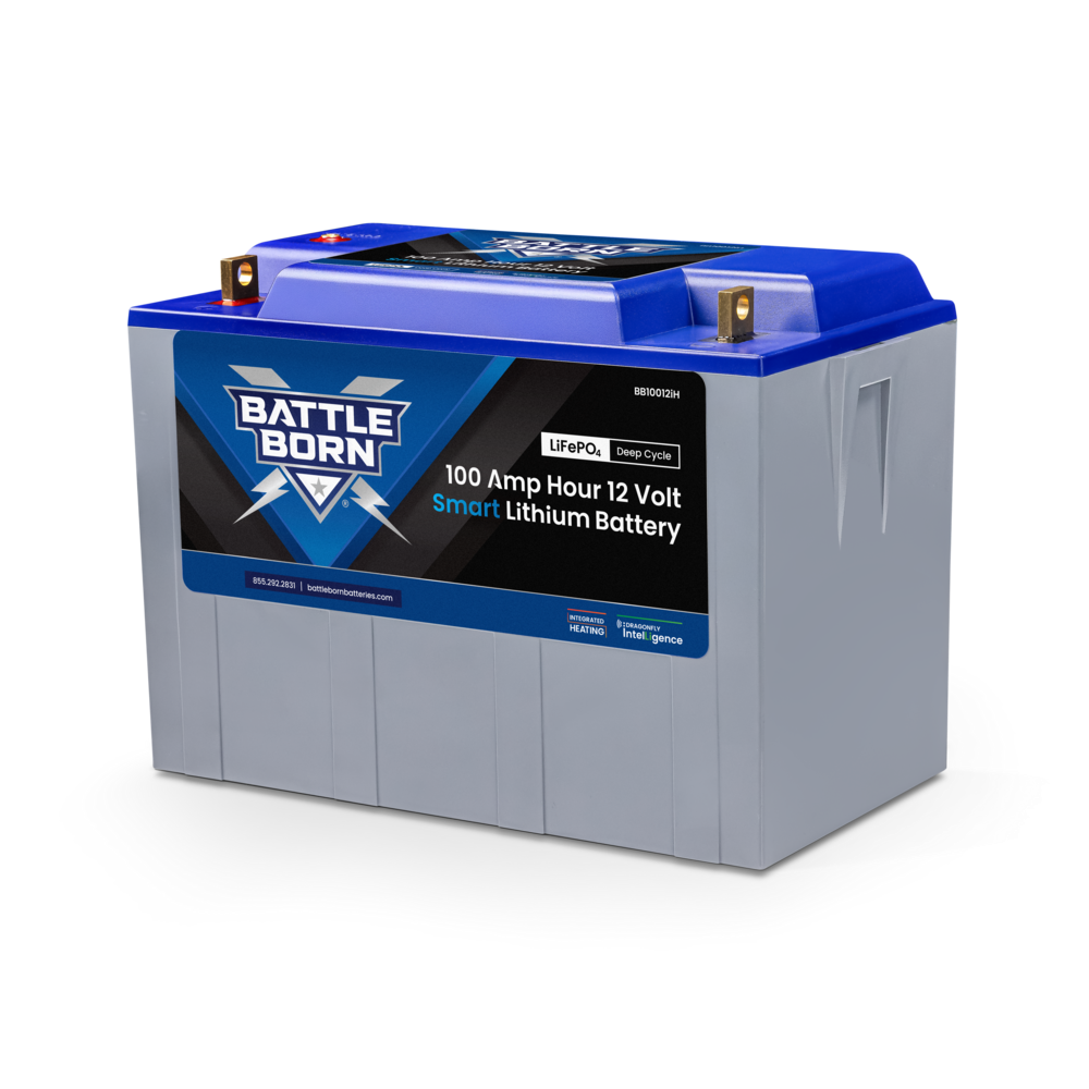 100Ah 12V Smart Heated LiFePO4 Deep Cycle Battery Kit
