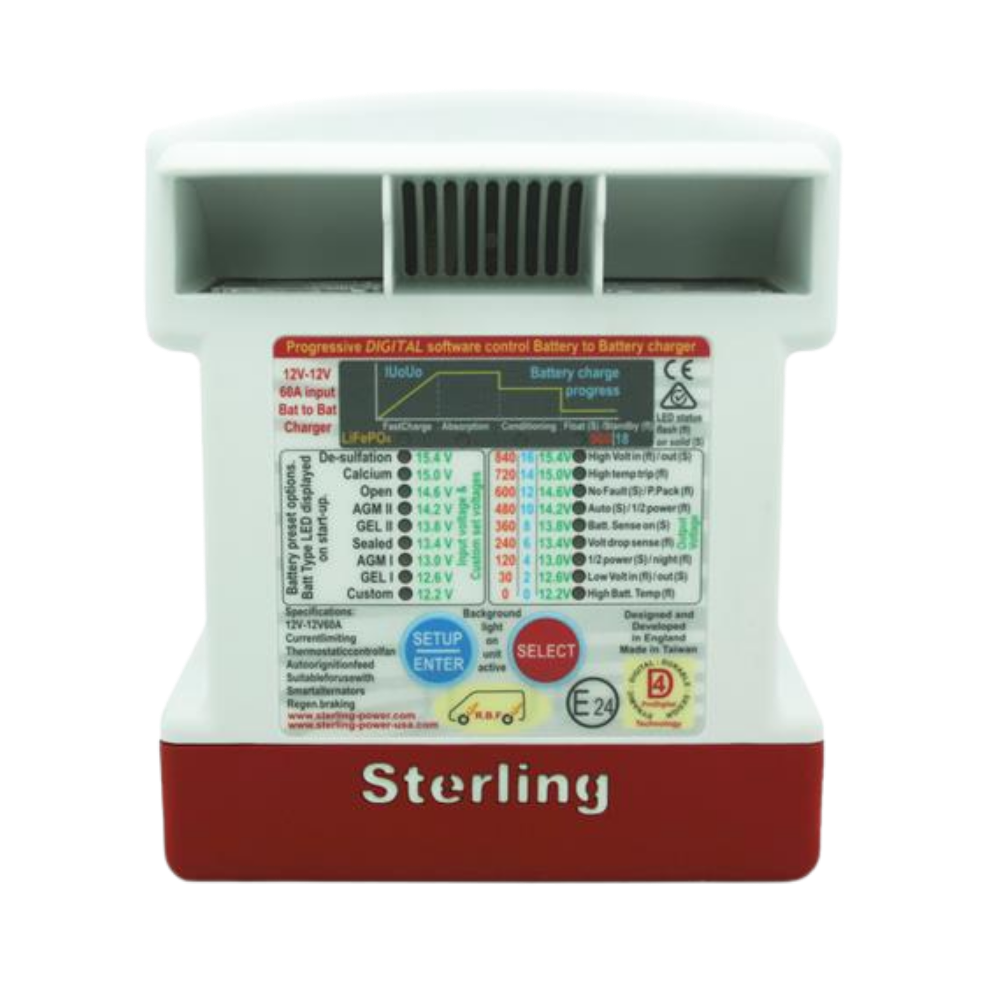 Sterling Power Battery to Battery Charger 12V Input