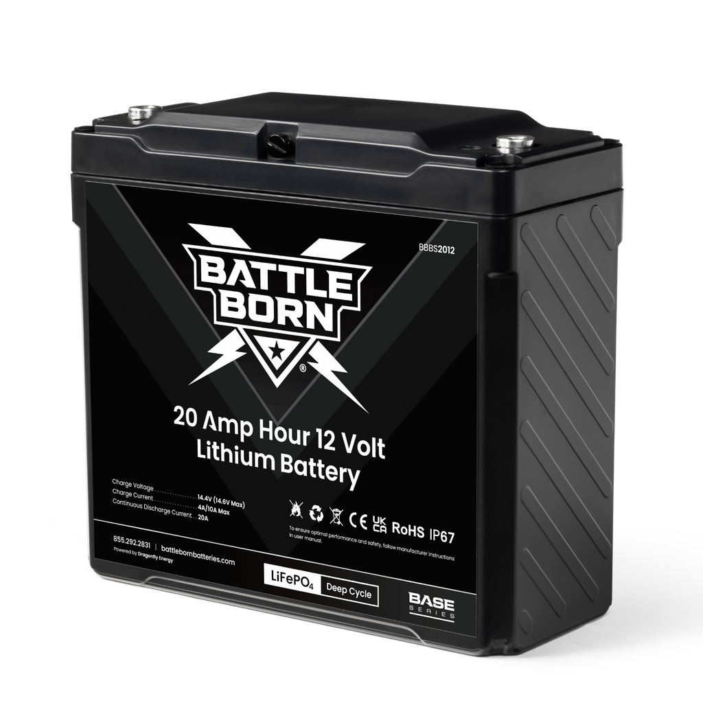 Battle Born 20Ah 12V LiFePO4 Deep Cycle Battery | Base Series