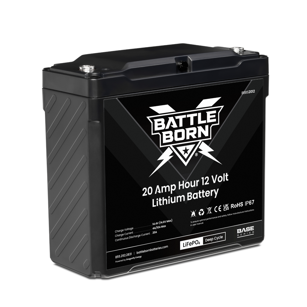 Battle Born 20Ah 12V LiFePO4 Deep Cycle Battery | Base Series