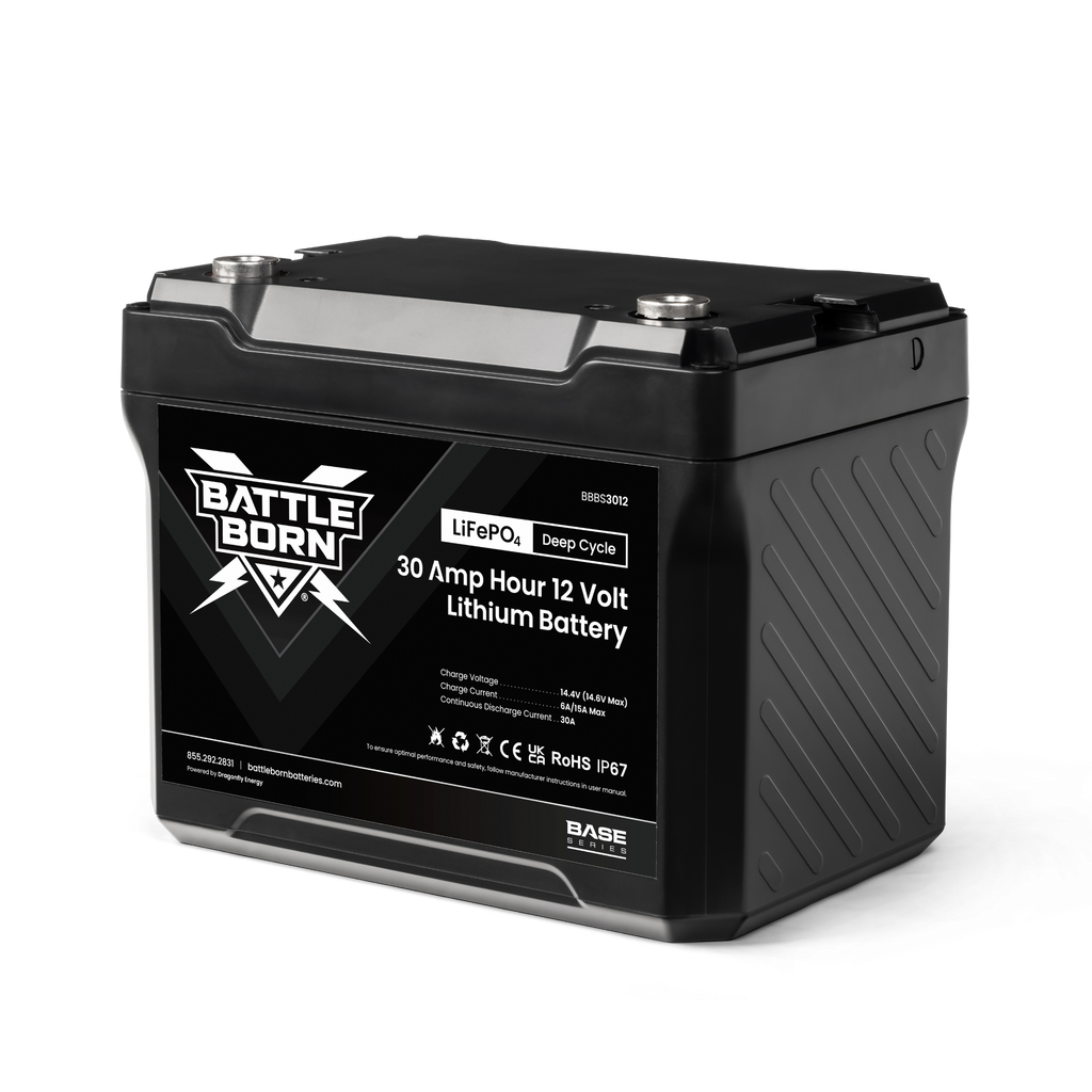 Battle Born 30Ah 12V LiFePO4 Deep Cycle Battery | Base Series
