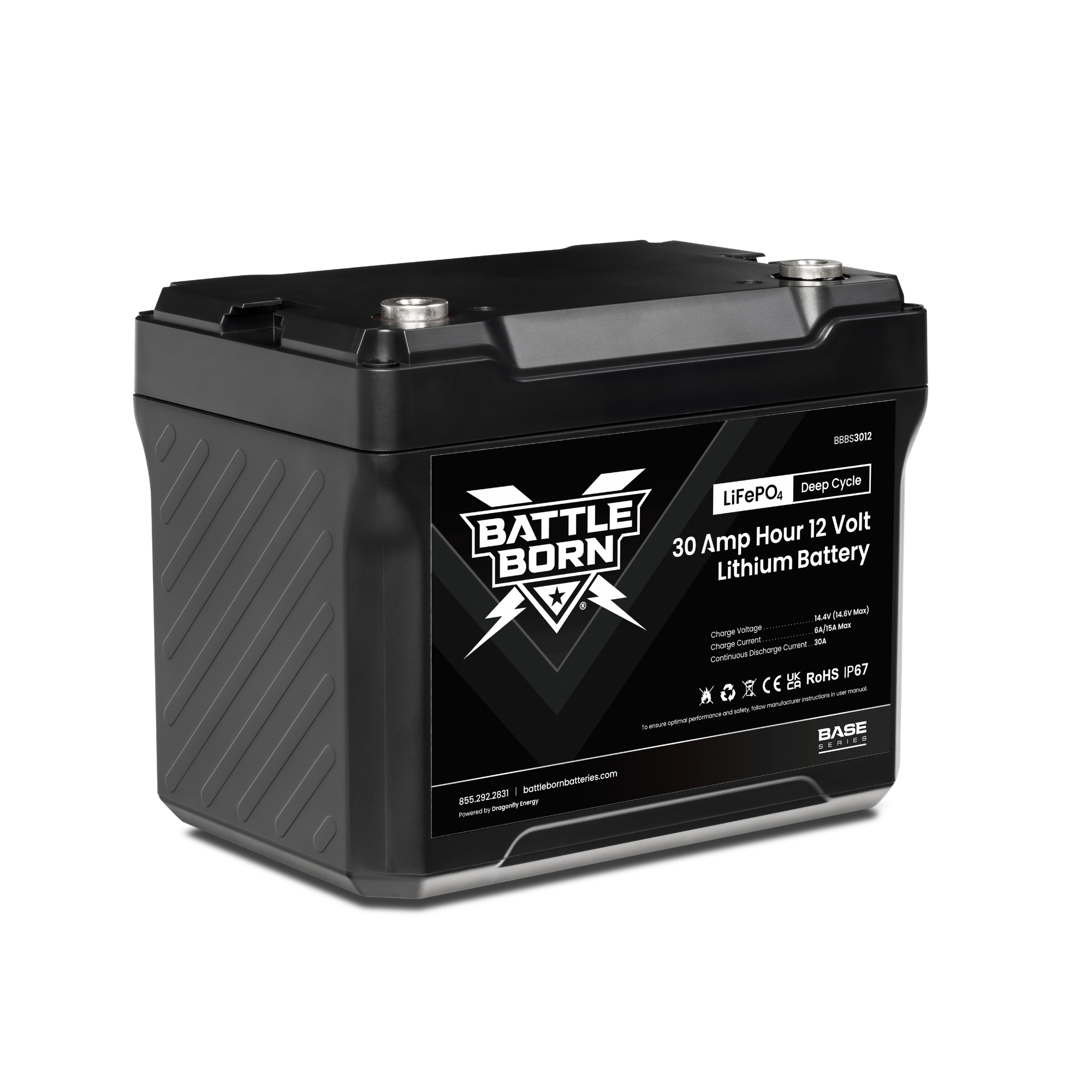 Battle Born 30Ah 12V LiFePO4 Deep Cycle Battery | Base Series