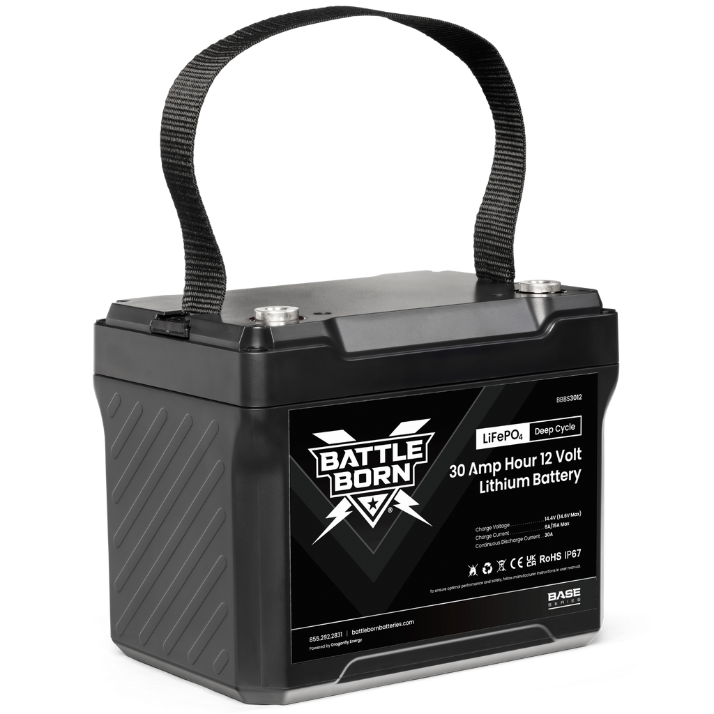 Battle Born 30Ah 12V LiFePO4 Deep Cycle Battery | Base Series