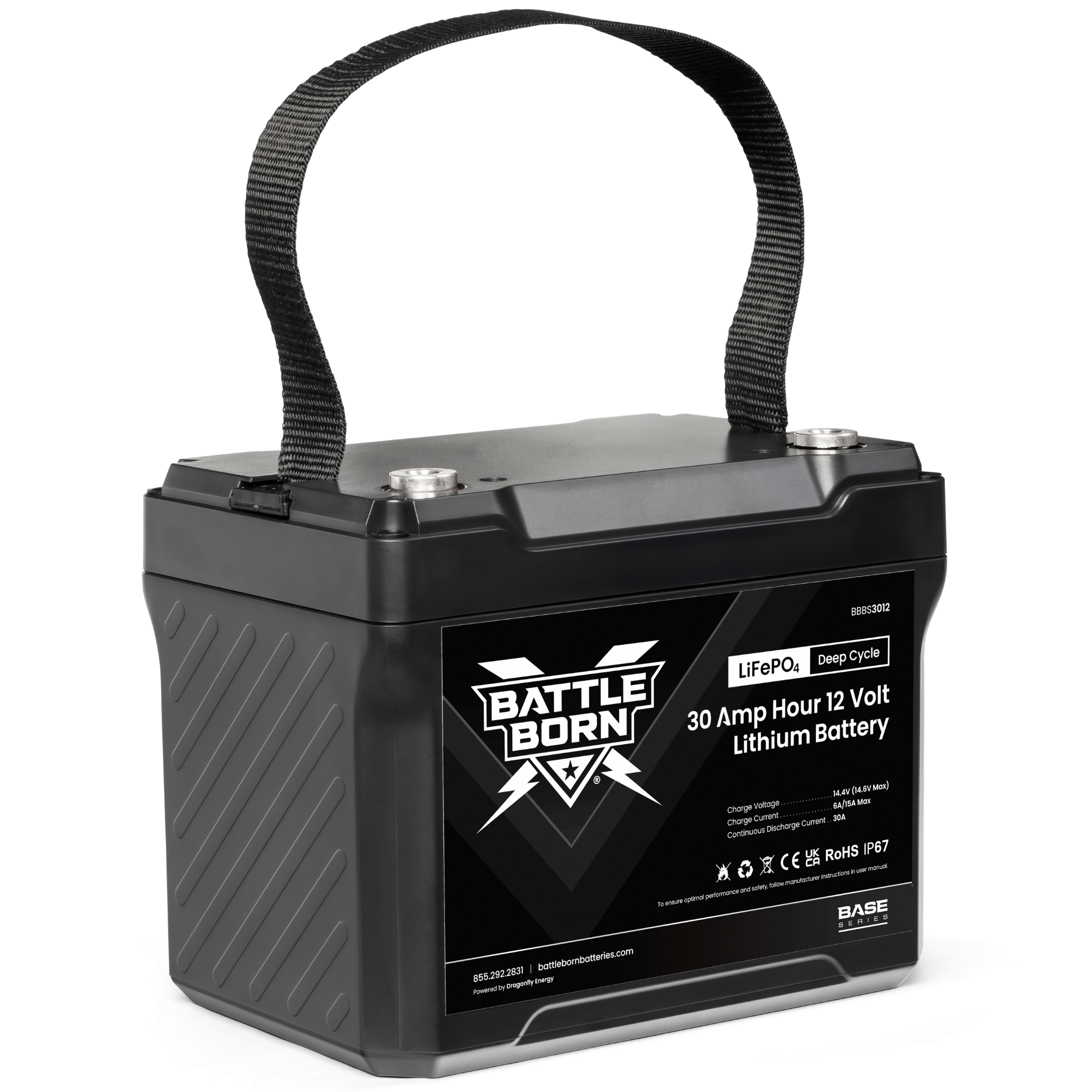 Battle Born 30Ah 12V LiFePO4 Deep Cycle Battery | Base Series