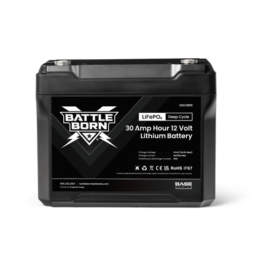 Battle Born 30Ah 12V LiFePO4 Deep Cycle Battery | Base Series