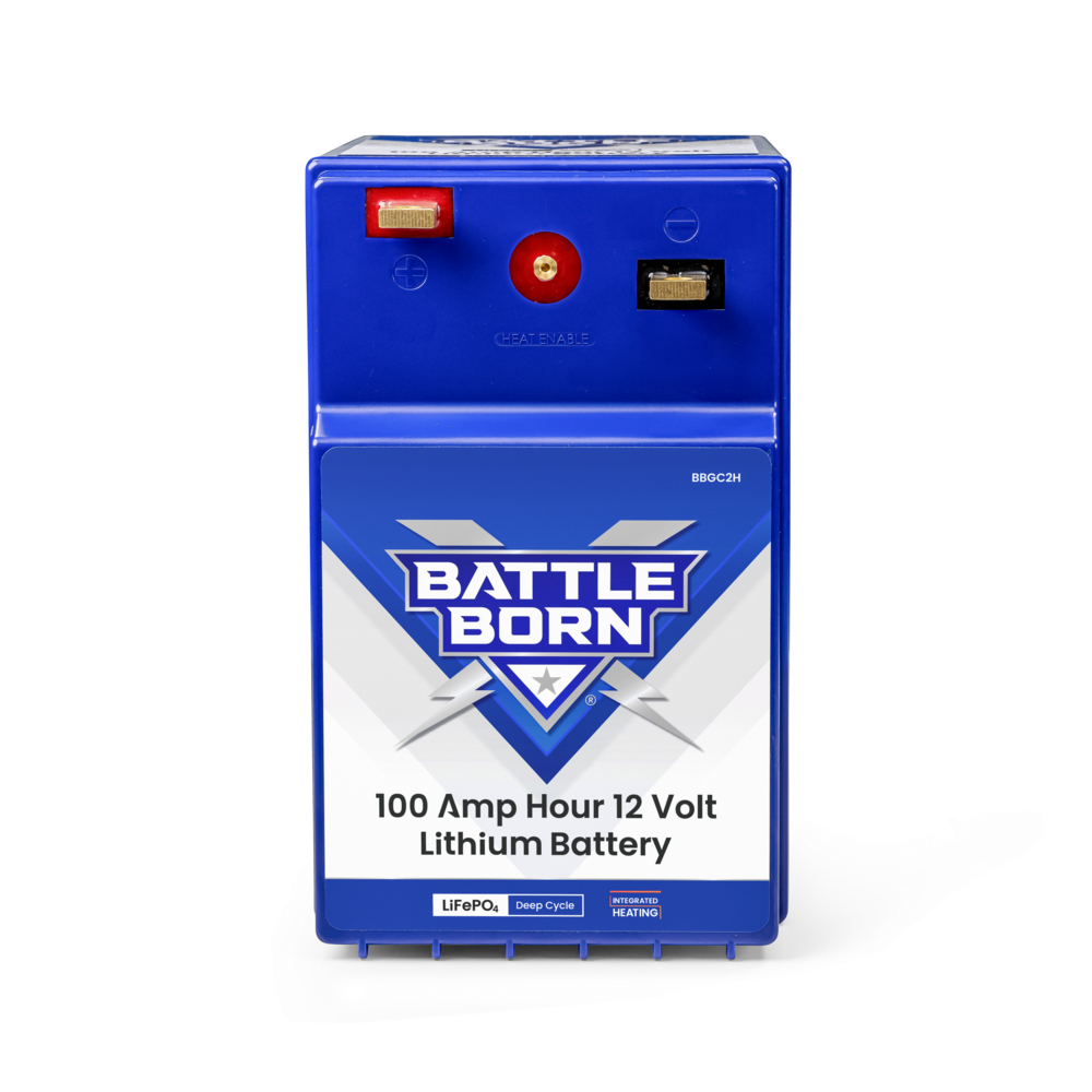 100Ah 12V GC2 Heated LiFePO4 Deep Cycle Battery Kit