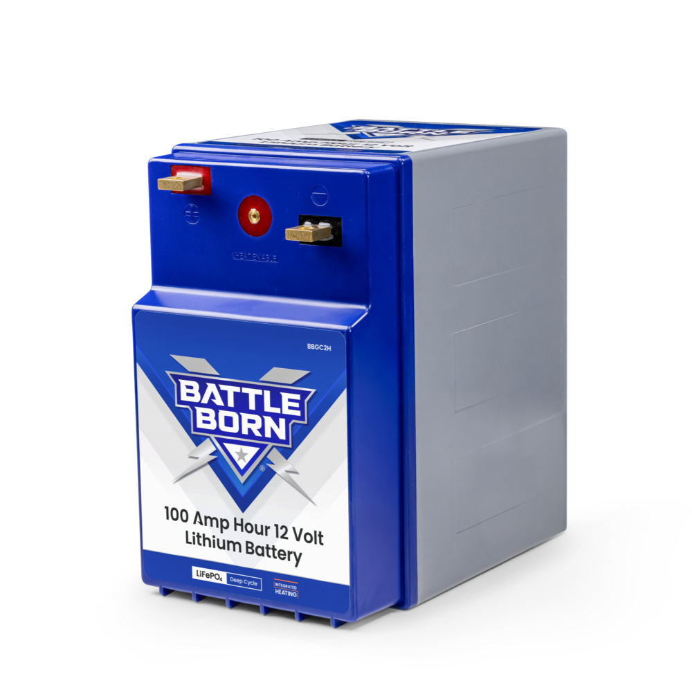 100Ah 12V GC2 Heated LiFePO4 Deep Cycle Battery Kit