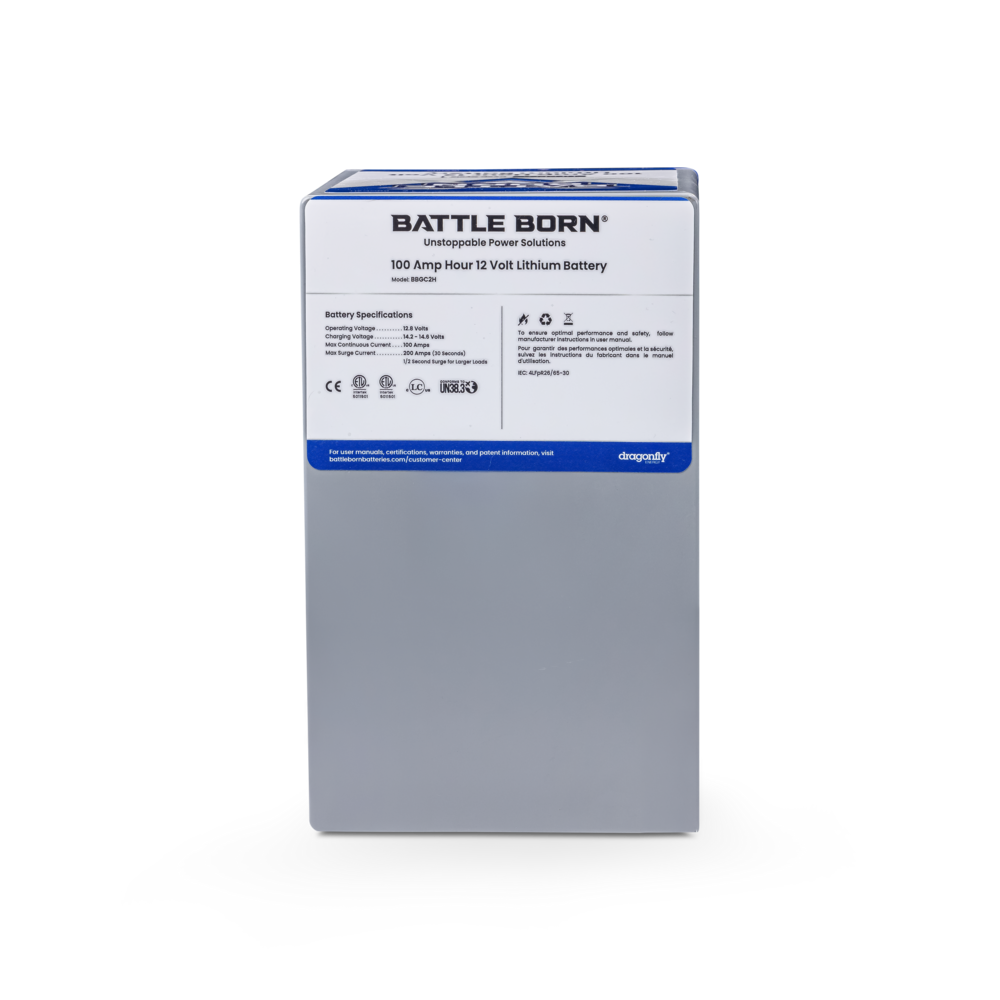 100Ah 12V GC2 Heated LiFePO4 Deep Cycle Battery Kit