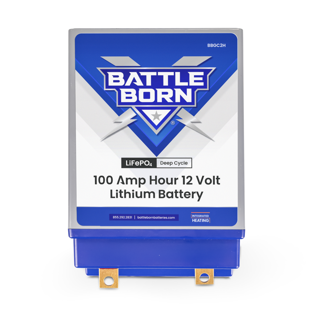 100Ah 12V GC2 Heated LiFePO4 Deep Cycle Battery Kit