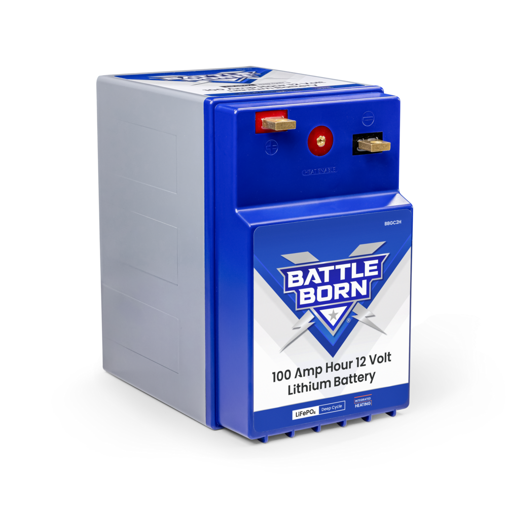100Ah 12V GC2 Heated LiFePO4 Deep Cycle Battery Kit