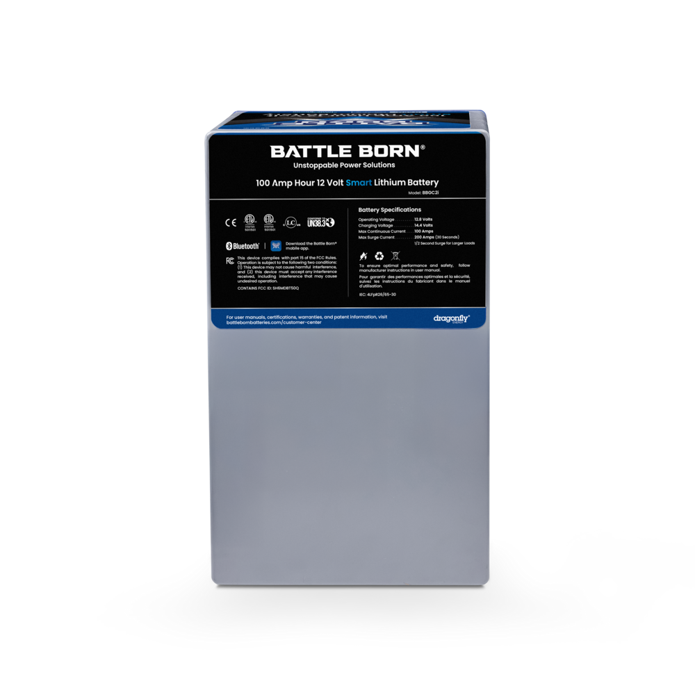 100Ah 12V GC2 Smart LiFePO4 Deep Cycle Battery