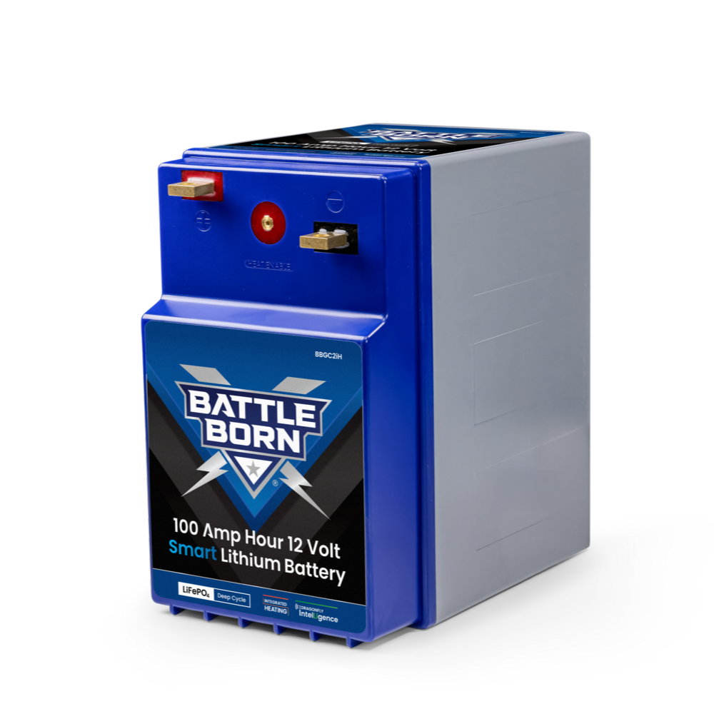 100Ah 12V GC2 Smart Heated LiFePO4 Deep Cycle Battery Kit