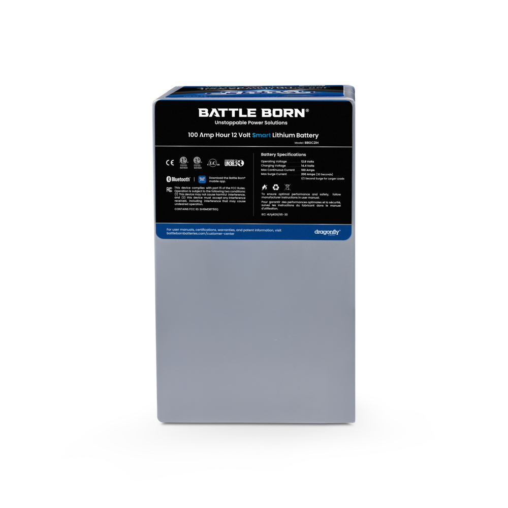 100Ah 12V GC2 Smart Heated LiFePO4 Deep Cycle Battery Kit