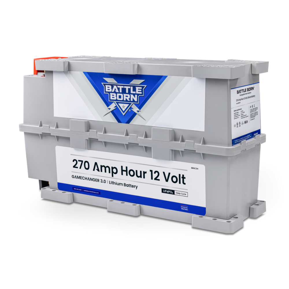 270Ah 12V GC3 Heated LiFePO4 Deep Cycle Battery Kit