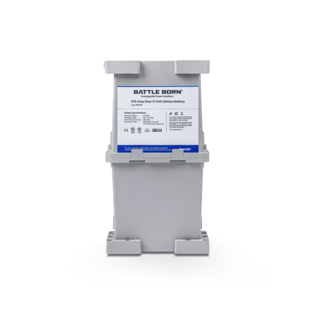 270Ah 12V GC3 Heated LiFePO4 Deep Cycle Battery Kit
