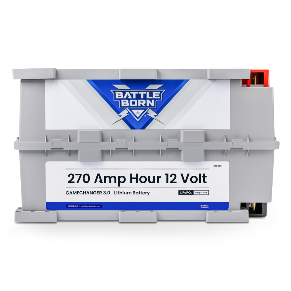 270Ah 12V GC3 Heated LiFePO4 Deep Cycle Battery Kit