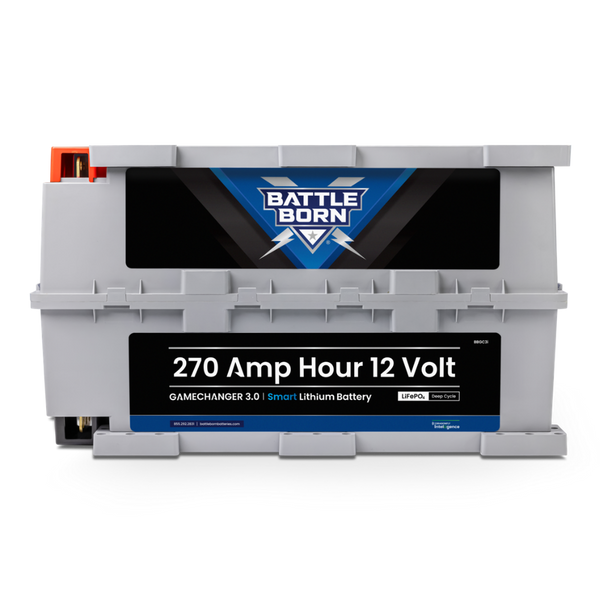 270Ah 12V GC3 Smart LiFePO4 Deep Cycle Battery - Battle Born Batteries