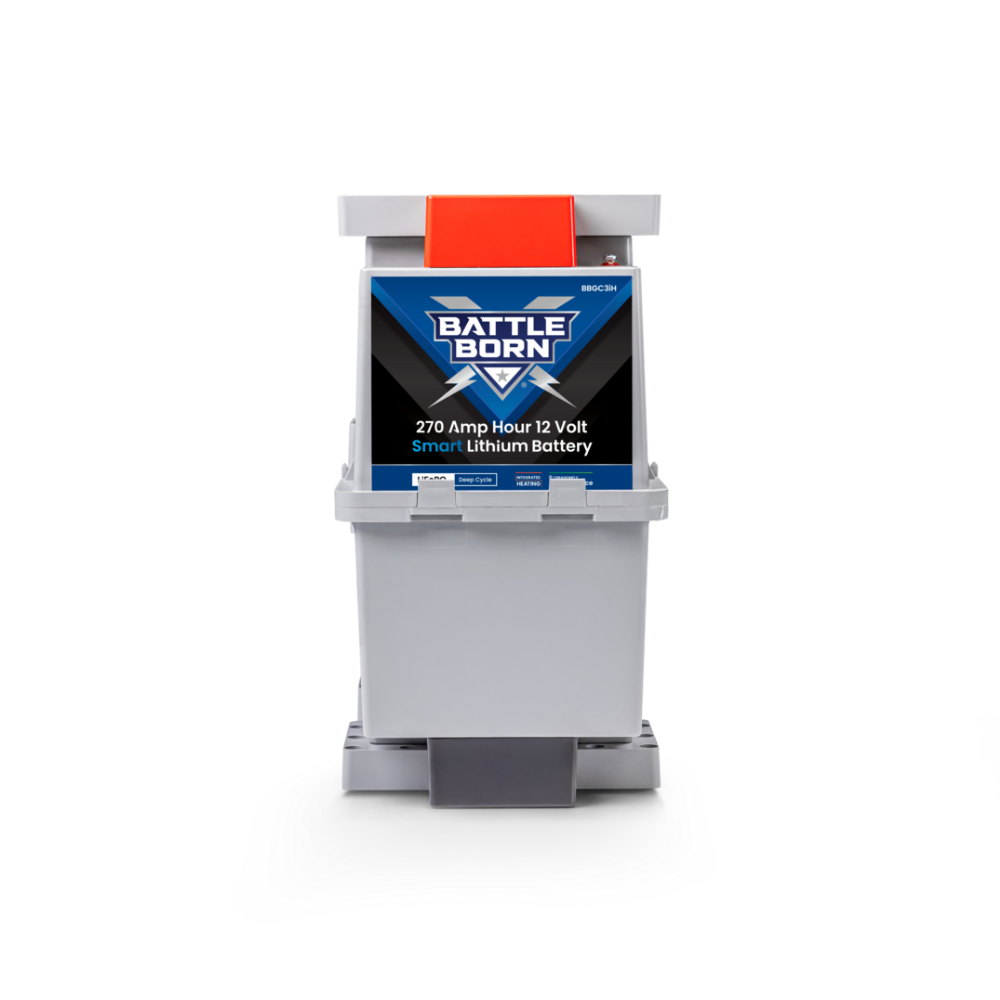 270Ah 12V GC3 Smart Heated LiFePO4 Deep Cycle Battery Kit