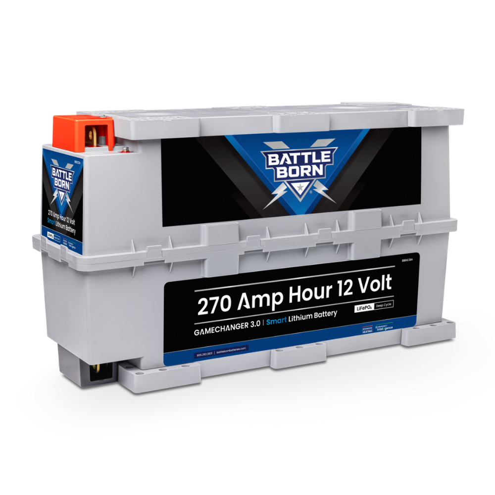 270Ah 12V GC3 Smart Heated LiFePO4 Deep Cycle Battery Kit