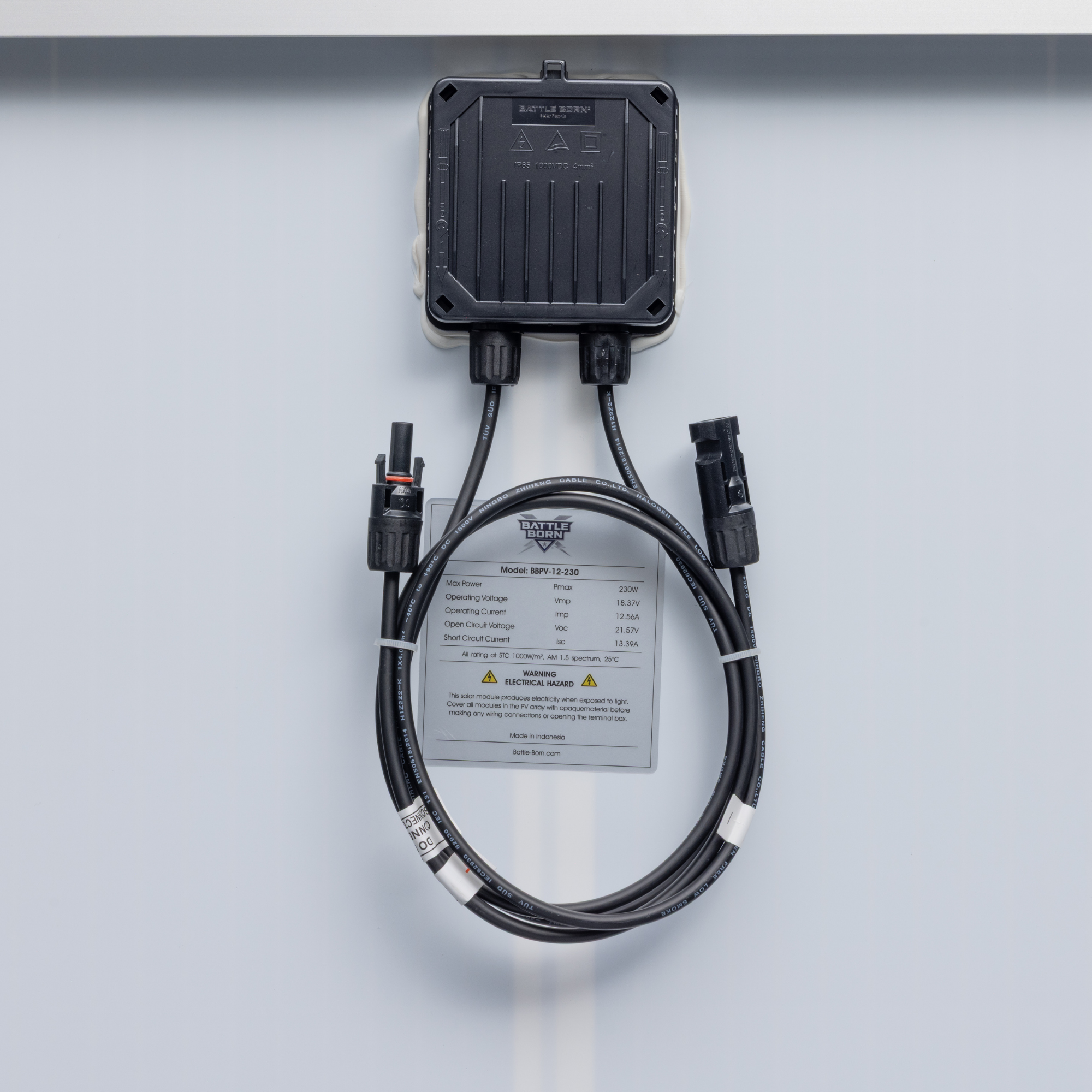 Battle Born Elite 230W 12V Rigid Solar Panel