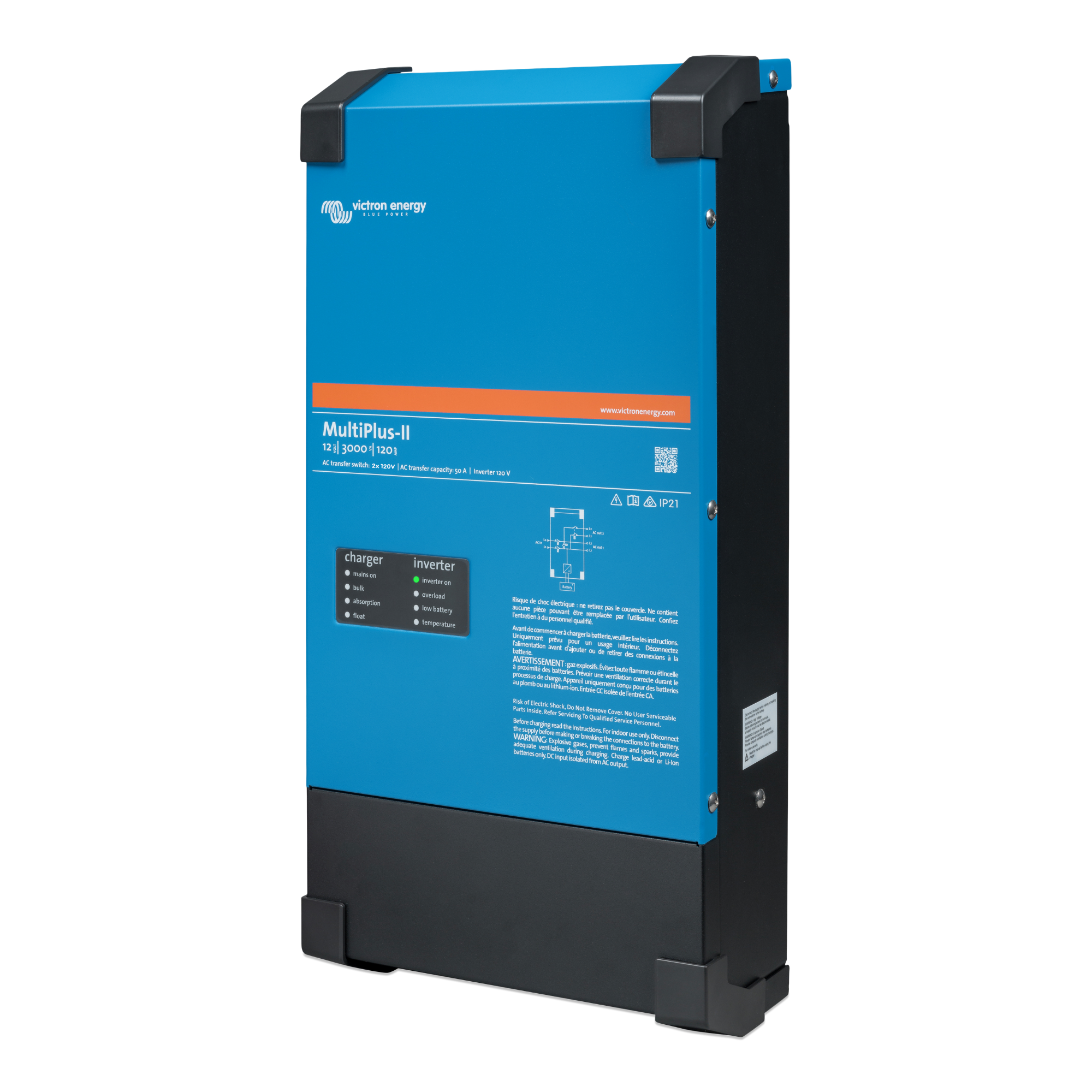 MultiPlus-II 12/3000/120-50 2x120V (UL 458)