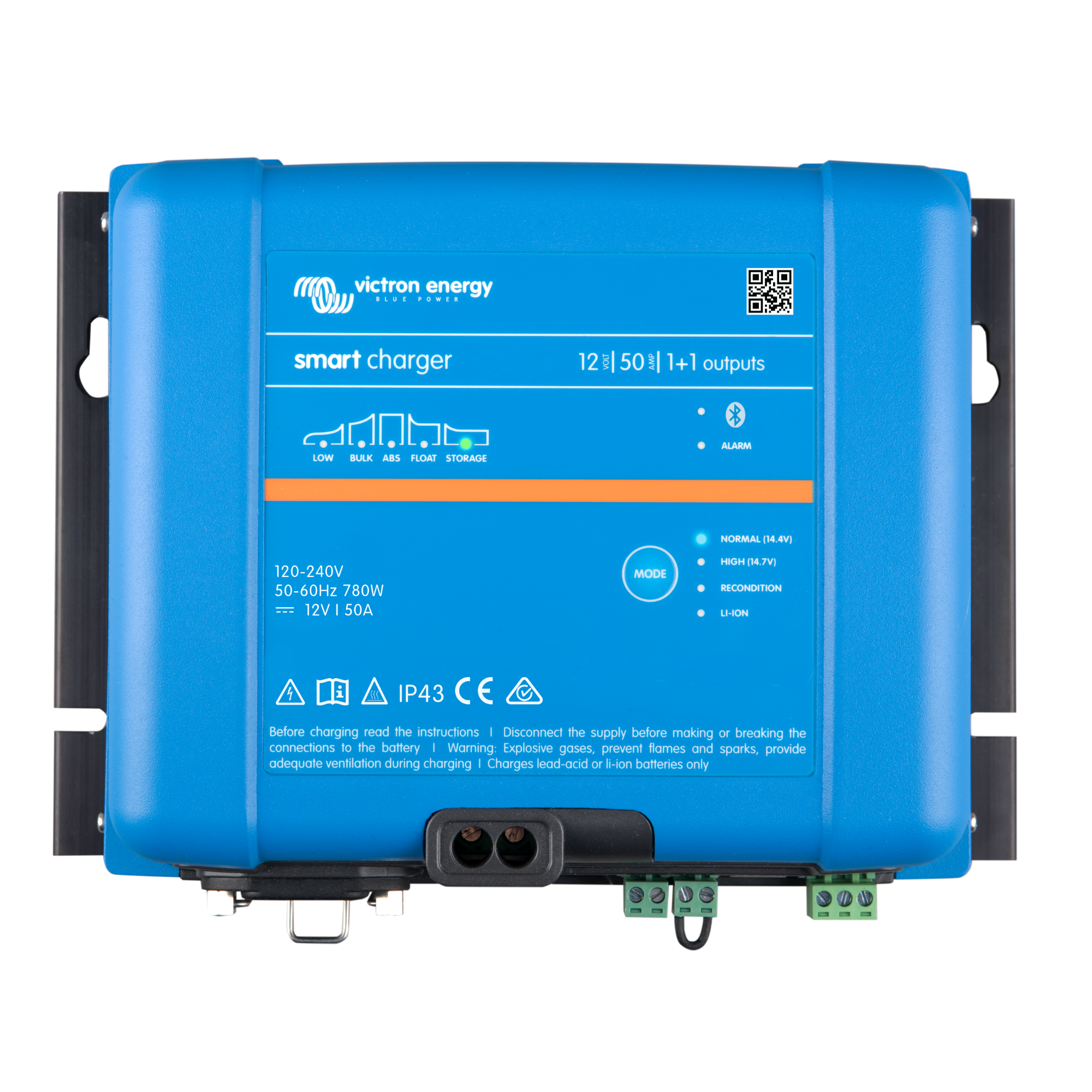 Phoenix Smart IP43 Charger 12/50(1+1) 120-240V