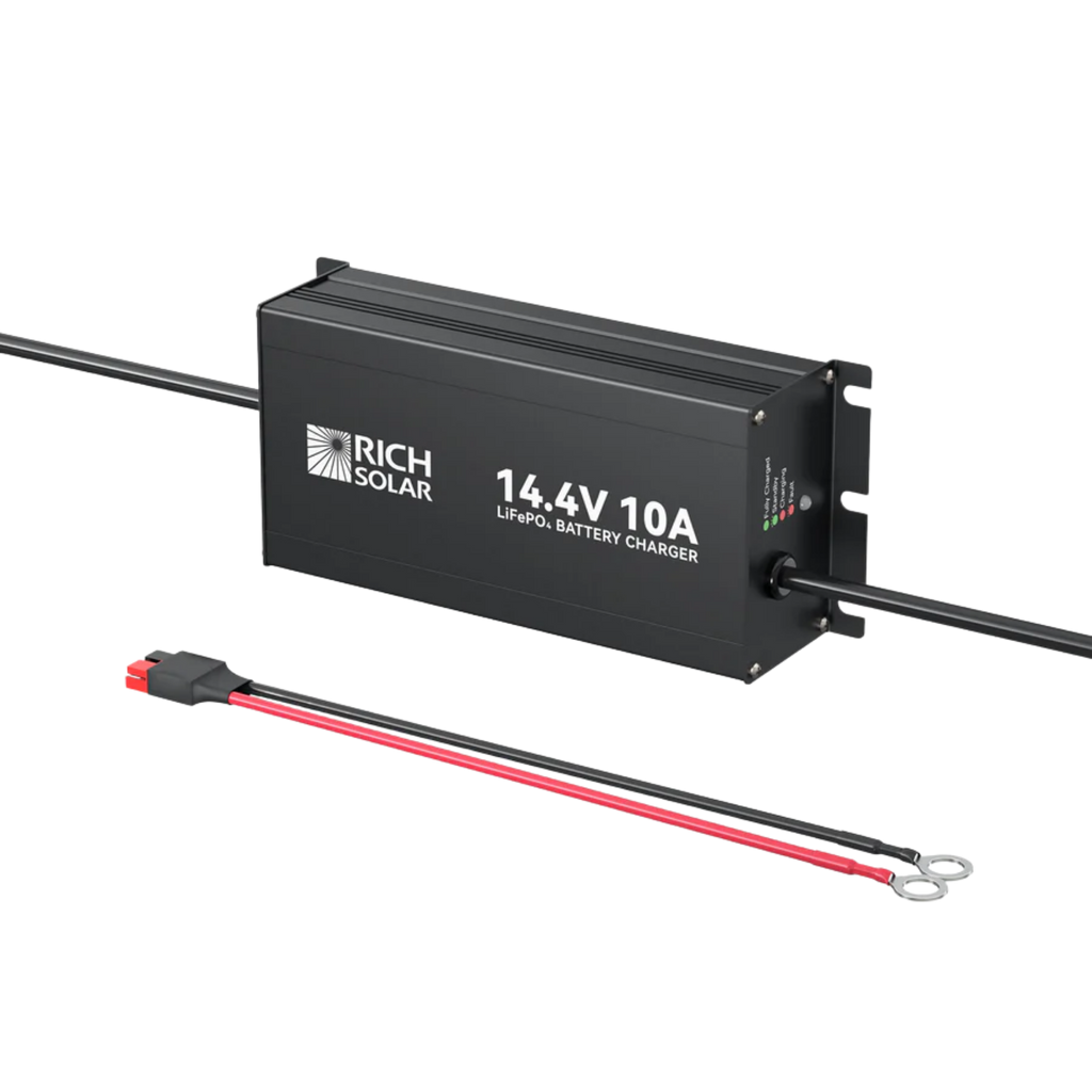 Rich Solar 12V (14.4V) 10A-20A | 100-240VAC | 12V LiFePO4 Battery Chargers