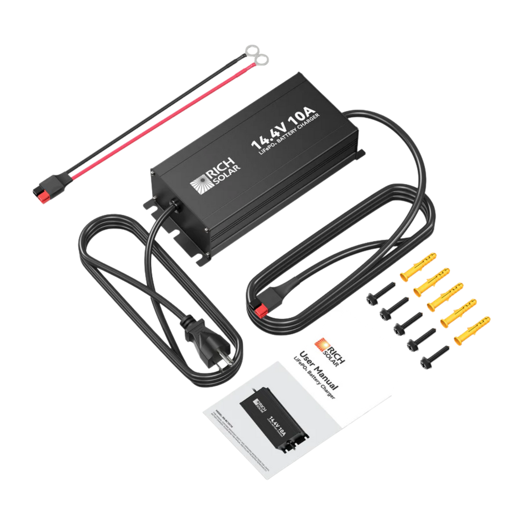 Rich Solar 12V (14.4V) 10A-20A | 100-240VAC | 12V LiFePO4 Battery Chargers