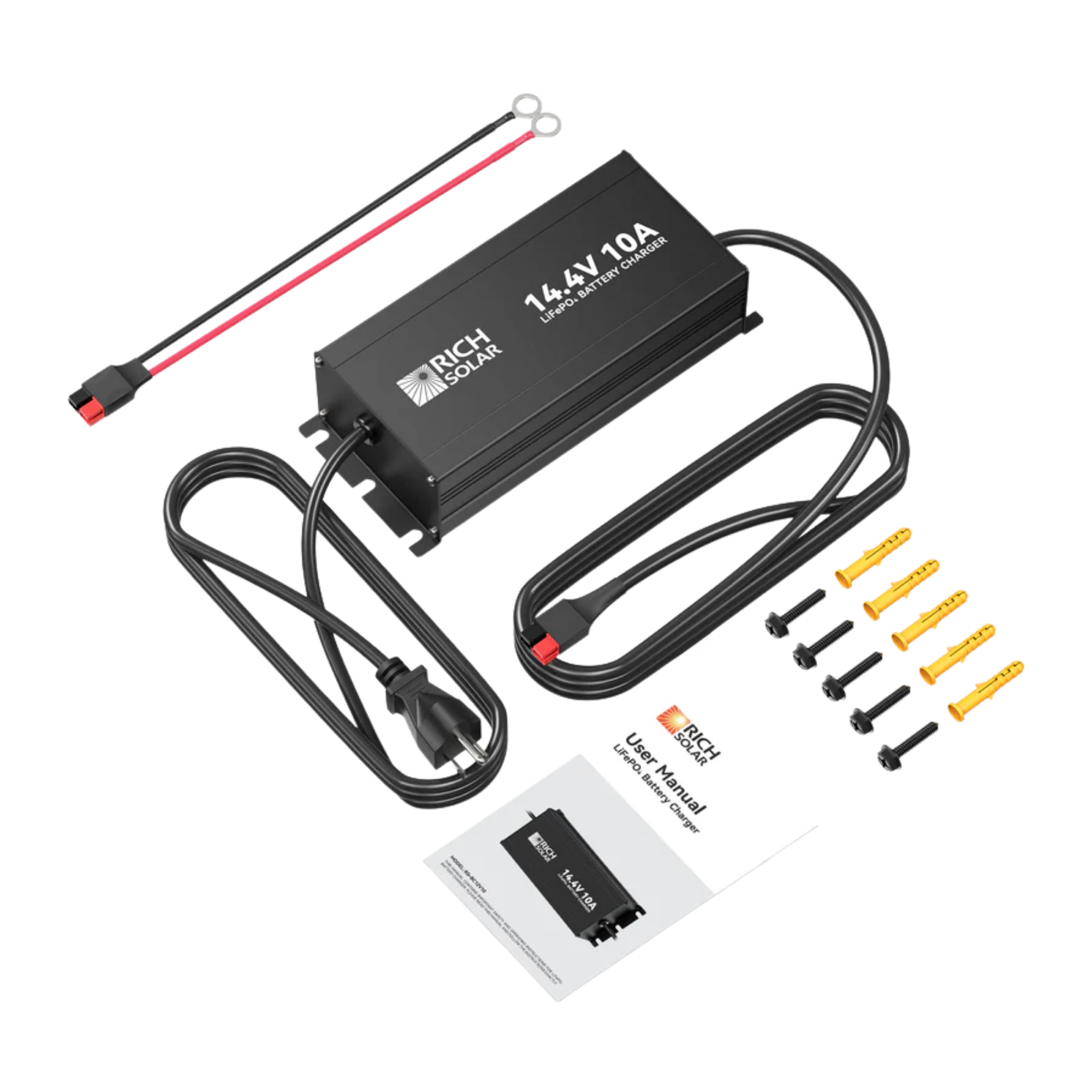 Rich Solar 12V (14.4V) 10A-20A | 100-240VAC | 12V LiFePO4 Battery Chargers
