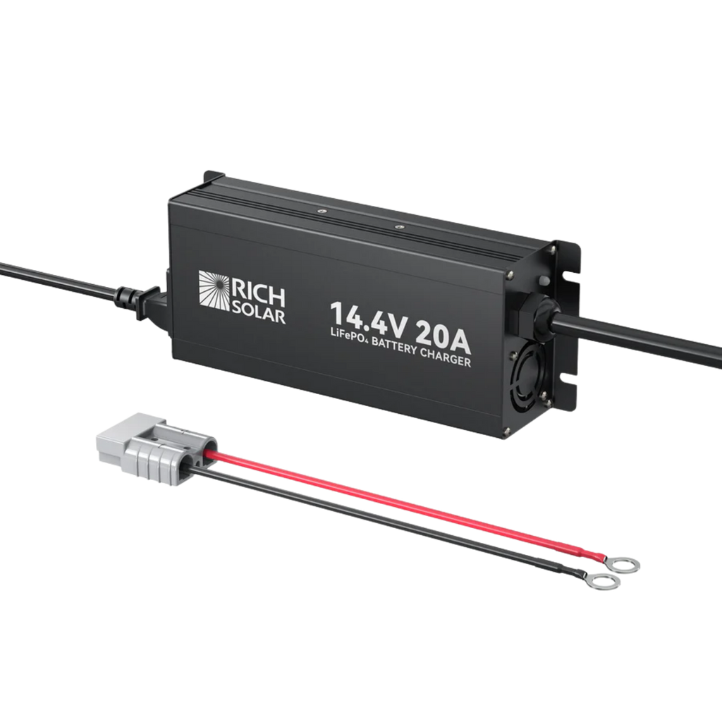 Rich Solar 12V (14.4V) 10A-20A | 100-240VAC | 12V LiFePO4 Battery Chargers